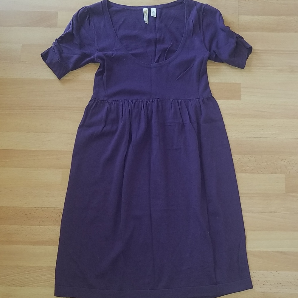 Plum baby doll dress